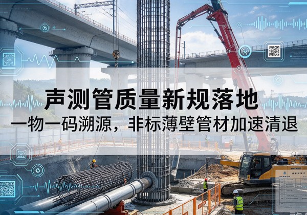 青云谱声测管质量新规落地，一物一码溯源，非标薄壁管材加速清退